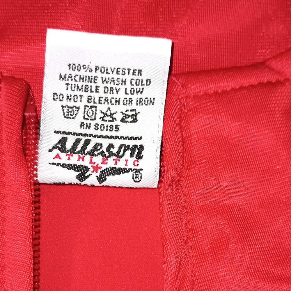 Men's Alleson‎ Red and White Athletic Jacket XL
